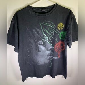 Vintage double sided Bob Marley graphic shirt